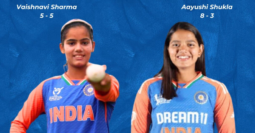 U-19 Womens T20 WC : Vaishnavi and Aayushi were not far behind