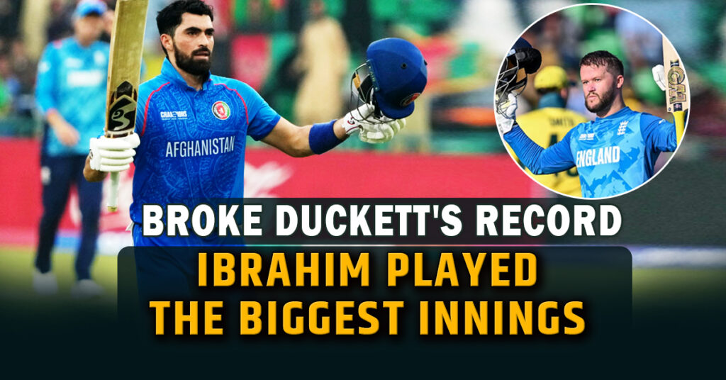 AFG vs ENG: Ibrahim played the biggest innings in Champions Trophy history,
