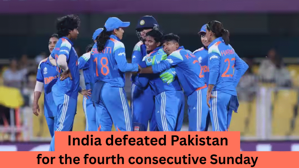 India defeated Pakistan