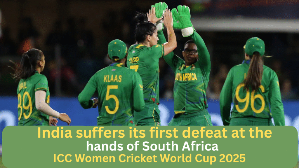 India suffers its first defeat at the hands of South Africa