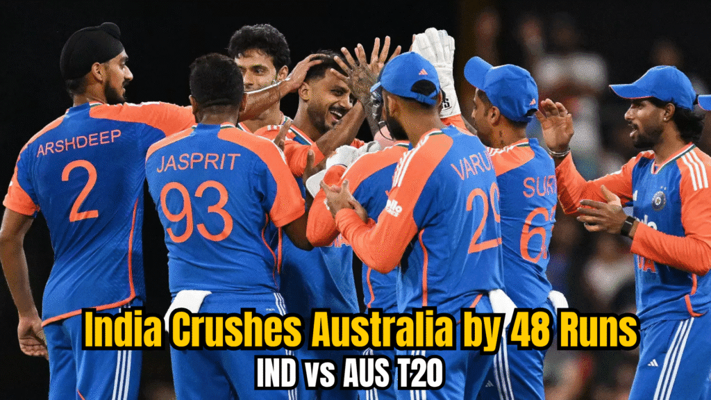 IND vs AUS 4th T20I: India Crushes Australia by 48 Runs to Take 2-1 Lead in the Series 3 IND vs AUS 4th T20I India Crushes Australia by 48 Runs to Take 2 1 Lead in the Series