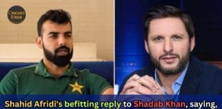 Shahid Afridi’s befitting reply to Shadab Khan, saying, “Son, don’t be excited about defeating Namibia, the team is all ours.”