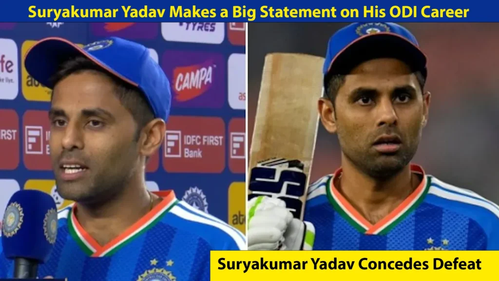 Suryakumar Yadav Concedes Defeat