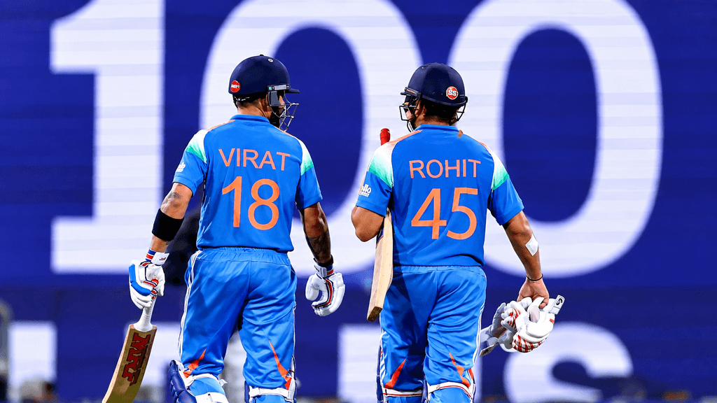 ind vs wi Kohli and Rohit Look Settled Together